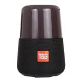 Alto-falante Bluetooth Sem Fio Tg-168 Com Luz Led Preta