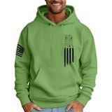 Moletom Masculino Com Capuz Mlyyjckg, Moderno, De Lã Grande E Bolsos, Verde L