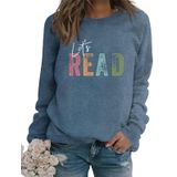 Moletom Gvabrln Reading Book Let&#39;s Read Graphic Para Mulheres