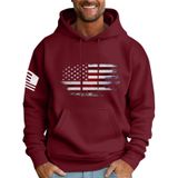 Moletom Masculino Com Capuz Mlyyjckg, Moderno, De Lã Grande E Bolsos, Vermelho Gg