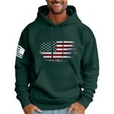 Moletom Masculino Com Capuz Mlyyjckg, Moderno, De Lã Grande E Bolsos, Verde M