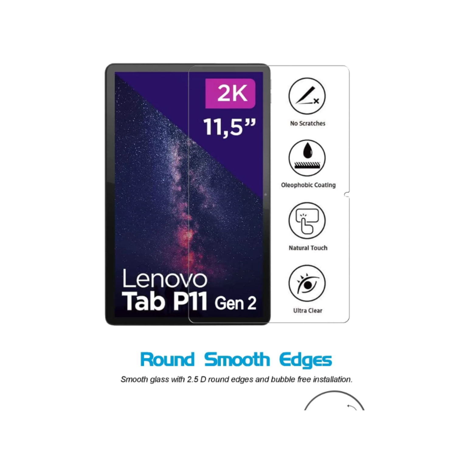 Protetor De Tela Glass Mica Sheet Lenovo Tab P11 2ª Geração