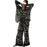 Pijama Liltwist Silk Satin Western Cowgirl, 2 Peças Para Mulheres