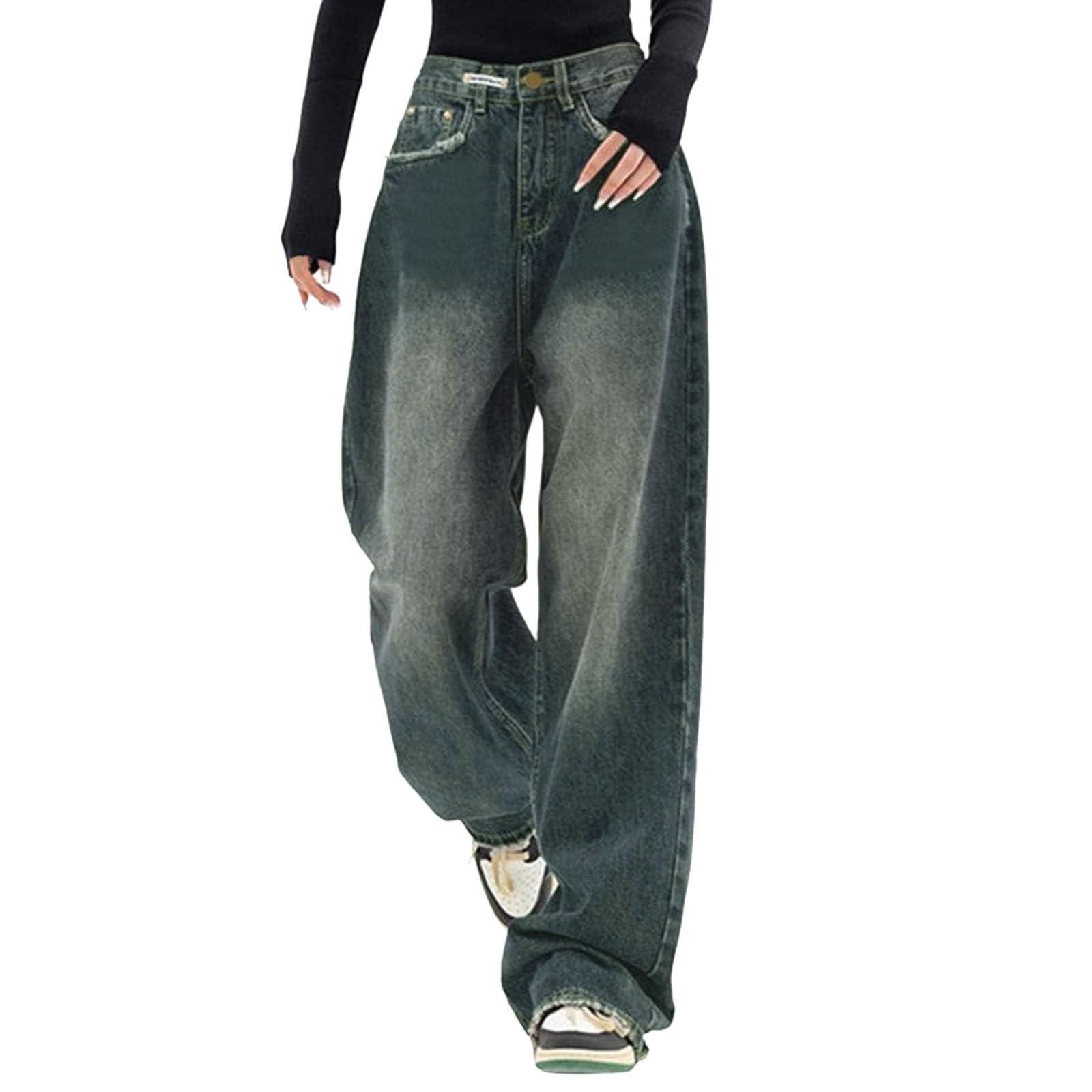 Jeans Generic Prime Deals Today Y2k Baggy Women Streetwear