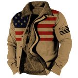 Casaco Zocavia Western Aztec Fleece Para Homens Marrom Tamanho 3gg