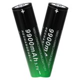 Bateria Recarregável Xlupcr 18650 3,7 V 9900 Mah, Pacote Com 2 Unidades
