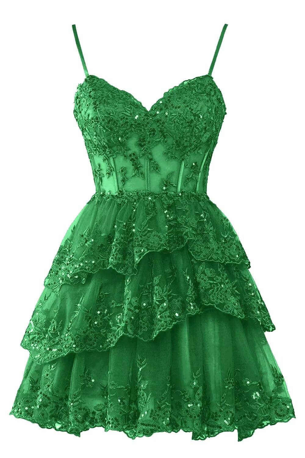 Vestido De Boas-vindas Hanshi E-commerce, Aplique De Renda, Tule Verde