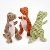 3 Pack Dog Chew Toys, Dinossauros De Pelúcia Brinquedo De Estimação Indestrutível
