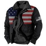 Jaqueta Zocavia Western Aztec Fleece Para Homens Outono Inverno Xl