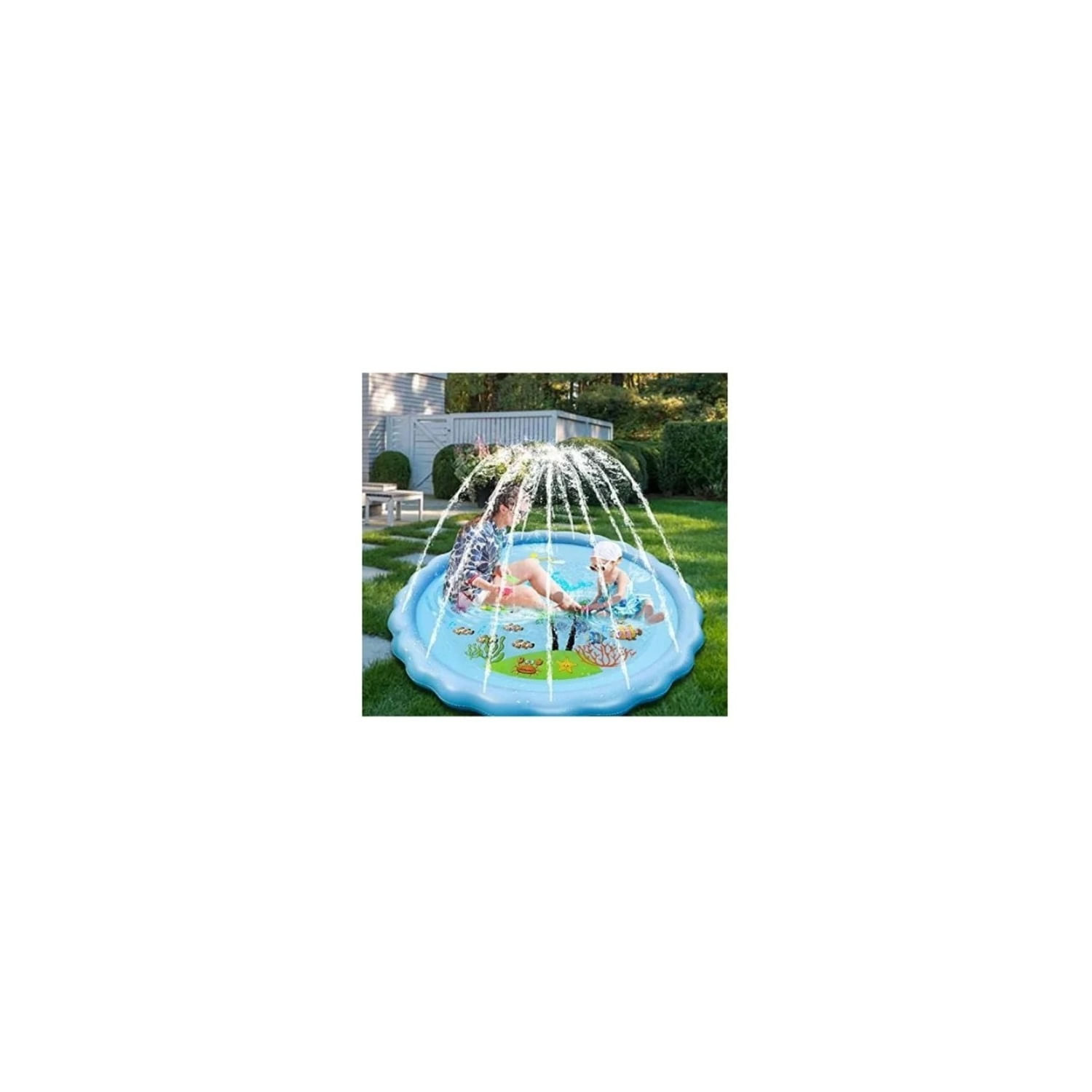 Water Mat Summer Babies Sprinkler 100/110/170 Cm Azul