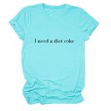 Camiseta Feminina Piyewo, Gola Redonda, Manga Curta, Poliéster