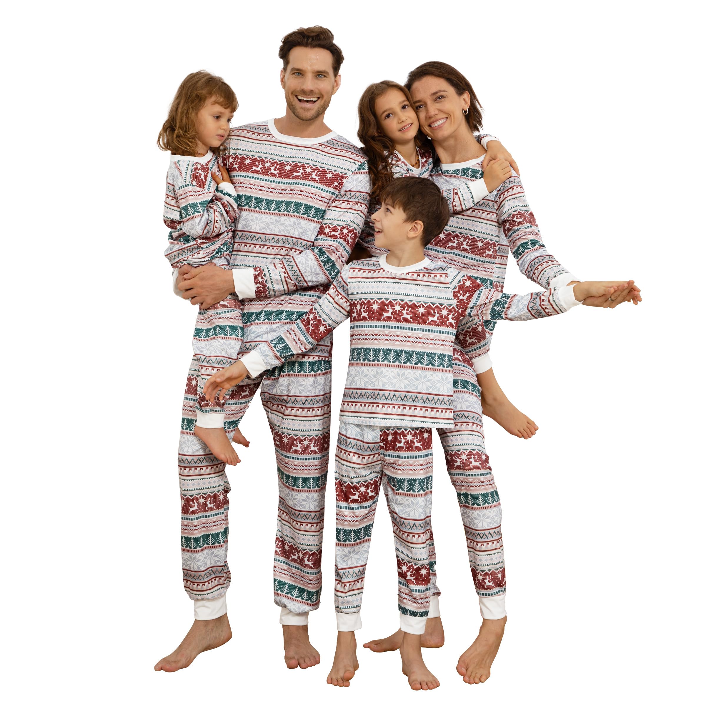 Conjuntos De Pijamas Neufigr Christmas Family Matching E1095550-07