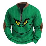 Moletom Zxctka 2024 Vintage Com Estampa De Malha Com Zíper Para Homens