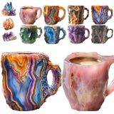 Xícara De Café Riyhdo Resin Mineral Crystal 3d Novelty Para Bebidas Quentes