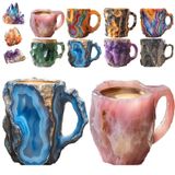 Xícara De Café Riyhdo Resin Mineral Crystal 3d Novelty Para Bebidas Quentes