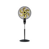 Ventilador De Coluna Mallory Chronos 6 Pás 140w Preto Com Dourado 110v