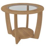 Mesa De Centro Mdf 60 Cm Sala De Estar 4575 Carvalho Arly