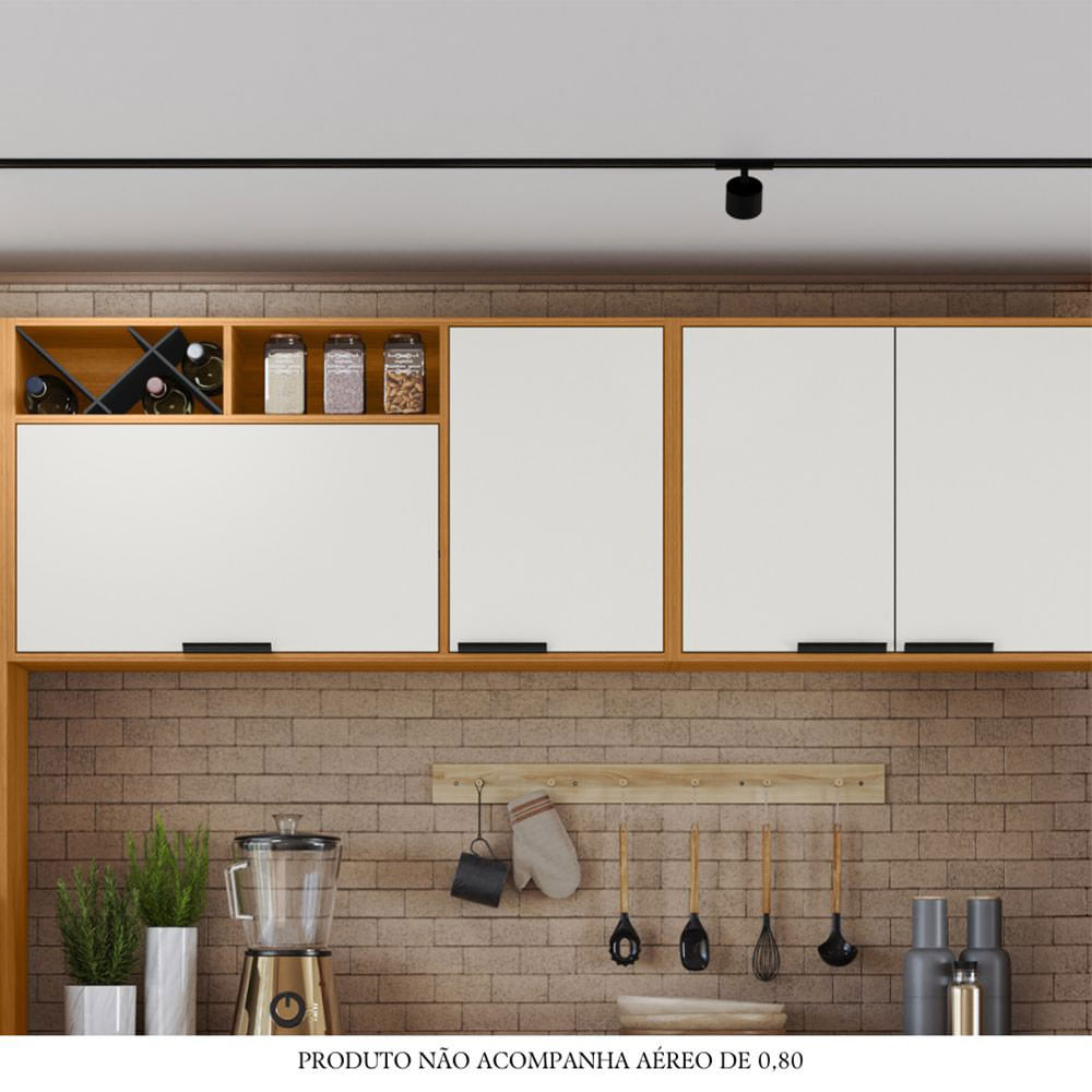 Armario Aereo 1,20 Nicho Com Adega Ravena