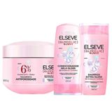 Kit Elseve Glycolic Gloss Shampoo + Condicionador + Máscara Loréal