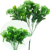 Kit 8 Plantas Kalanchoe Artificial Flores Verde Jardim 30cm