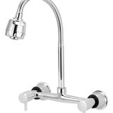 Torneira De Parede Cozinha Gourmet Com Misturador Steel Flex