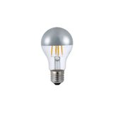 Lampada Led Filamento Defletora G95 4w 2400k 400lm Prata Mb
