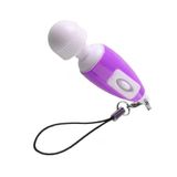 Vibrador Feminino Mini Chaveiro Portátil Discreto Roxo