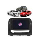 Kit Multimídia Strada Palio Week Siena 2012 / 2019 Mold Graf 7 Pol Carplay Androidauto - 708br Roadstar