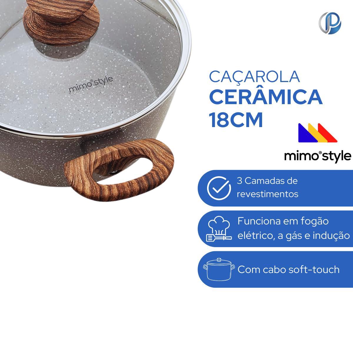 Caçarola Cerâmica 18cm Mimo Style Cook Grafito - Carrefour