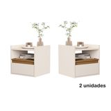 Kit 2 Mesas Cabeceira Suspensa Porta Medina Plus Cores