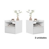 Kit 2 Mesas Cabeceira Suspensa Porta Medina Plus Cores