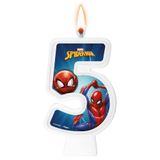 Vela De Aniversário Homem Aranha - Número 5