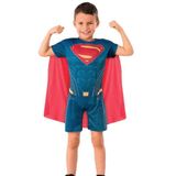 Fantasia Super Homem Infantil Liga Da Justiça Curta Com Capa Tamanho G