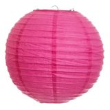 Lanterna Luminária Oriental De Tecido Pink - 30cm