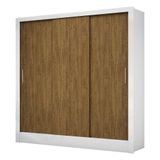 Guarda Roupa Roupeiro Dubai 3 Portas De Correr 3 Gavetas Carioca Branco Cinamomo
