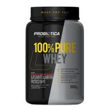 Whey Protein Probiótica 100% Pure Morango Com Iogurte 900g