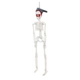 Decoração Halloween Esqueleto Faca Na Caveira Para Pendurar