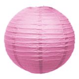Lanterna Luminária De Papel Oriental Rosa - 35cm