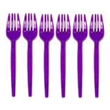 Garfinho Descartável Roxo Neon Para Festas - 50 Unidades