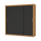 Guarda Roupa Roupeiro Clarice 3 Portas De Correr 4 Gavetas Carioca Cinamomo Preto