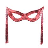 Máscara Decorativa Grande Com Chicote Festa Carnaval Cor Vermelho