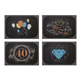 Quadros Decorativos 30 Anos - 45cm X 31cm - 4 Unidades