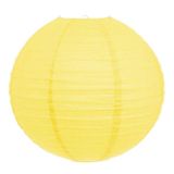 Lanterna Luminária De Papel Oriental Amarela - 30cm