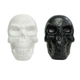 Decoração Halloween Grande Caveira Terror Cor Preto