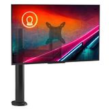 Suporte De Mesa Para Monitor Até 24 Articulado Com Regulagem De Distância E Altura Octoo Clipway-a1 Preto