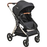 Carrinho De Bebe Berço Passeio Moises Kiddo Speedy Preto