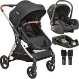 Carrinho De Bebe Com Bebe Conforto E Base Kiddo Speedy Preto