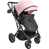 Carrinho De Bebe Kiddo Vox Ii Melange Rosa Berço Passeio Moises