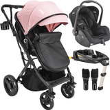 Carrinho De Bebe Bebe Conforto Base Isofix Kiddo Vox Ii Rosa
