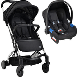 Carrinho De Passeio + Bebe Conforto Zap Metal Prata - Burigotto